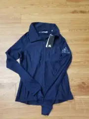 Adidas Women Size xl Navy Performer Baseline 1/4 Zip Pullover NWT $60 Sku BP6093