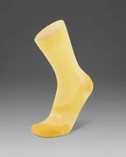 Vectr Light Cushion Crew Socks, 2XU, L, Pixel Lemon/White, Unisex