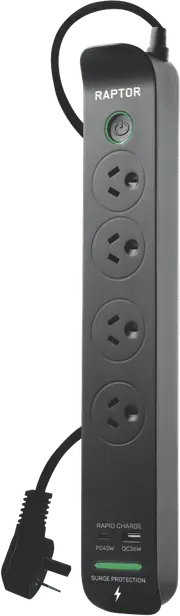 Jackson 4 Outlet Slimline 45W PD Powerboard