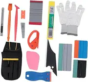 Anneome 1 Set Professional Auto Window Tint Tool Kit Car Film Installation for Vinyl Wraps Decals and Stickers Squeegee Cutter and Air Bubble Removal