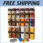 Versatile 24-Piece Airtight Container Set with Durable Clip-On Lids and Labels