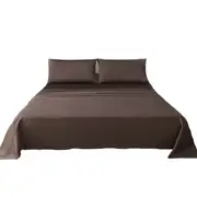 Chocolate Brown Luxury Cotton Fitted Sheet Set