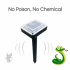 Snake Repell Solar Power Ultrasonic Mole Mice Pest Rodent Rat Control Repellent