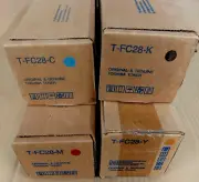 Genuine Toshiba T-FC28-K T-FC28-Y T-FC28-C T-FC28-M set CMYK