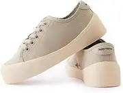 [HAPPY NOCNOC] Boys Girls Kids Shoes with Laces, Lightweight Canvas Trainers with Sports Sole