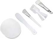 Domary DIY Facial Tool Silicone Brush Soft Bristle Brush Mixing Bowl Spatula Measuring Cup Set