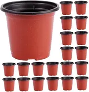 ibasenice 120Pcs Durable Plastic Seedling Pots for Outdoor Plants Breathable Succulent Nursery Containers Lightweight Reusable Planter Pots for Sized Plants