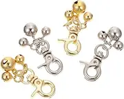 Totority 4Pcs Pet Collar Bell Pendant Sound Zinc Alloy Cat Dog Accessories for Key Chains and Home Decor Design with Bells