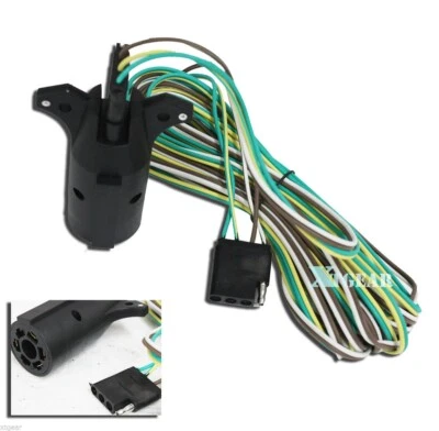 20 Feet Wire & Adaptor Plug Kit for RV Boat Towing Trailer Tail light