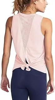 [Mippo] Women's Cute Yoga Workout Mesh Tank Top Activewear Sexy Open Back Sports Shirt