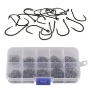 Fishing Hooks Fishhook With box Bait holder Accessories Set 10 Different Sizes