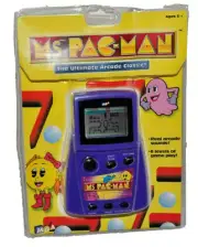 Ms Pac-Man Hand Held Electronic LCD Game MGA 2001 (Purple 248262)- New