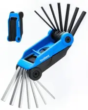 toolant 14PCS Folding Allen Wrenches Sets(Metric and SAE), Metric Allen Key S...