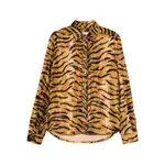 [Martine Rose] Martine Rose Tiger-print Felt Shirt M BROWN/BLACK