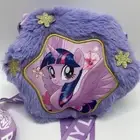 My Little Pony Furry Purple Plush Glitter Crossbody Shoulder Bag Kid Girl