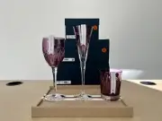Waterford Winter Wonders Lilac Wine Glass, Champagne Flute & DOF Tumbler BNIB