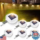 ROSHWEY Backyard Lights, 6 Pack Solar Fence Lights with 9 LED Waterproof Outd