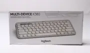 Logitech Multi-Device Bluetooth QWERTY Keyboard CL8 K380 Sand OS *Untested*