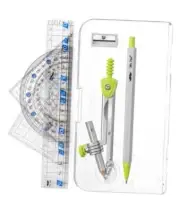 - Geometry Set, 7 pcs, Compass for Geometry Compass Math, Geometry Kit with
