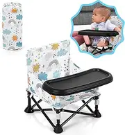 Portable Baby Chair Baby Booster Seat, Toddler Camping Chair(Sun)