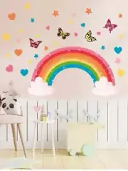 Rainbow Print Kids Wall Sticker Kids Wall Stickers Wall Decals Peel and Stick