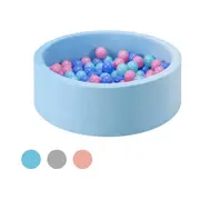 PlayPals Foam Ball Pit Soft Round Ball Pool Playpen Fence with 200 Balls