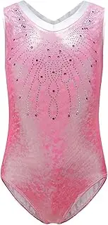 [Tadill] Girl Gymnastics Leotard Activewear Girls Ballet Costume Athletic Leotard Dress Bodysuit, 6
