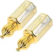 Beaupretty 2Pcs Travel Essential Oil Roller Bottles Refillable Perfume Containers with Efficient Roller Mechanism Compact Design for Outdoor Use Easy to Clean and Reuse