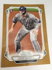 2019 Bowman Sterling Jumbo 5x7 Danny Jansen Blue Jays RC 95 Gold 01/10