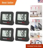 Indoor Thermometer & Hygrometer Bundle - Accurate Temperature Humidity Control