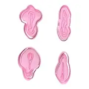 Vagina Vulva Cookie Cutters Set. Fondant Polymer Clay. Cutters
