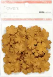 Paper Flowers, Sepia, 50/pk, .2cm, scrapbook -Kaisercraft 804