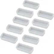(DVI Port/PE Transparent) Anti-Dust Silicone/PE Port Protector, 10 Pieces Dustproof Covers for DVI Graphics Card Ports Computer Laptop Tablet PC Notebook