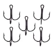 100pcs Fishing Hook Sharpened Treble Hooks 10 Sizes 2/4/6/8/10/12/14 1/0 2/0 3/0