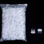 Tattoo Ink Caps Medium,1000pcs White Plastic Disposable Tattoo Ink Cups with ...