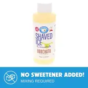 Hypothermias HORCHATA Flavor Syrup Snow Cone machine Concentrate UNSWEETENED