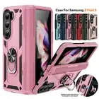 For Samsung Galaxy Z Fold 6 Fold 5/4/3 Shockproof Magnetic Ring Stand Case Cover