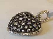 $2300 DAVID YURMAN SS STARLIGHT LARGE HEART DIAMOND ENHANCER