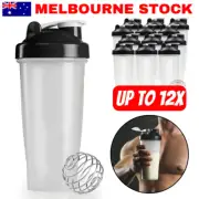 Shaker Ball Sport Bottle Cup GYM Protein Supplement Drink Blender Mixer 600ml