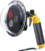 SOONSUN Dome Port for GoPro Hero 9 10 11 12 13 Black, Underwater Dome Lens with Waterproof Housing Case Built-in Switchable Red Filter, 10x Close-up Macro Filter and Standard Mode