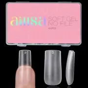 Nail Tips 450PCS Soft gel Full Cover Nail Tips Matte Acrylic Medium Square