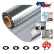 Sun Blocking Window Film - Static Cling One Way Privacy Tint for Home & Office