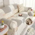 Geometric Printed Sofa Bed Skirt Cover Folding Stretch Modern Elastic CouchCover