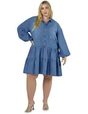 [Indigo Tonic] Emer Mini Dress in Denim