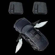 Car Door Courtesy Lamp Door Floodlight 2pcs Angel Wing Projector Light LED Car Door Welcome Light 6.8x6.2cm Angel Wings Car Door Light Logo Projector Car Door Welcome Light Car Door Light Logo