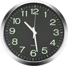 12 Inch Round Luminous Wall Clock Glow in The Dark Silent Non-Ticking for Indoor