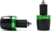 for NC750X NC 750 X NC750 X All Years 7/8"22mm Motorcycle Universal Handlebar Grip Ends Handle Bar End Cap Plug Slider(Green)