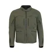 Merlin Drifter D3O Explorer Textile Mens Motorcycle Biker Riding Jacket - Green