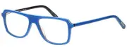 Calabria EB Buzzed Square Reading Glasses +7.00 Blue Black Men Women