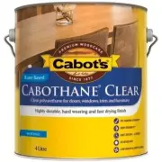 Cabot's 4L Gloss Water Based Cabothane Clear Polyurethane Timber Varnish